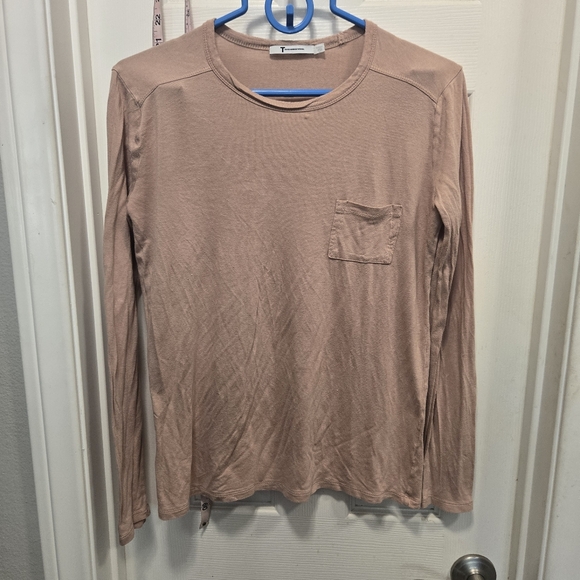 T By Alexander Wang Tan Long Sleeve Men's Shirt Size S - Picture 1 of 5